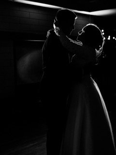 The Couple: bride, groom, profile, couple, dance, dance floor