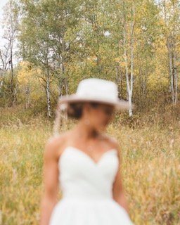 The Couple: wedding dress, bride, dress, field, grass, grassy