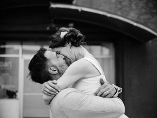 The Couple: bride, couple, forehead, hug, kiss, share