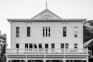 The Couple: balcony, building, pillar, house, house exterior, porch
