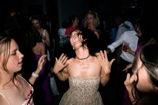 Dancing: club, crowded, dance, dance floor, dress, hand