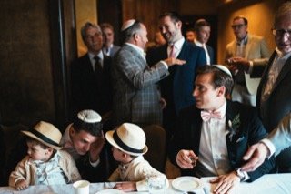 Details and Moments: bow tie, groom, cocktail dress, table, dinning table, food