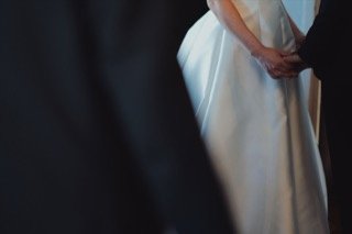 Details and Moments: belly, wedding dress, bride, groom, catch, couple