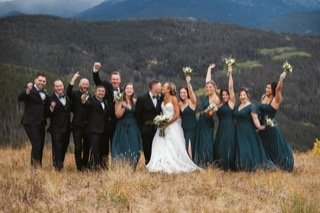 Family and Loved Ones: arm, bride, groom, bridesmaid, celebrate, cheer