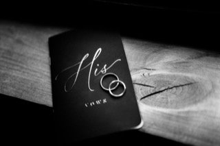 Getting Ready: bible, book, table, sign, signature, wedding ring
