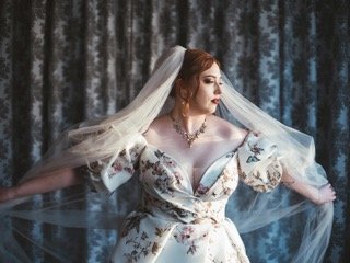 Getting Ready: beautiful, wedding dress, bride, cosmetic, curtain, dress