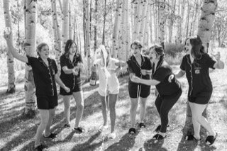 Getting Ready: birch tree, forest, grove, laugh, stand, tree